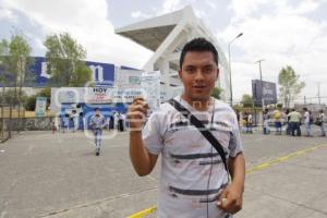 LARGAS FILAS PARA EL PARTIDO DE PUEBLA VS AMERICA