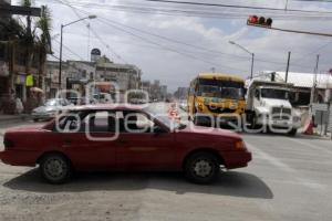 TRÁFICO POR OBRA EN 31 PONIENTE