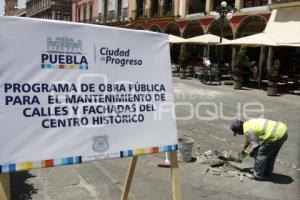 MANTENIMIENTO CALLES Y FACHADAS DEL CENTRO