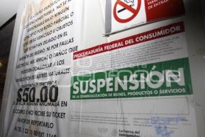 SUSPENSIÓN ESTACIONAMIENTO CENTRO EXPOSITOR