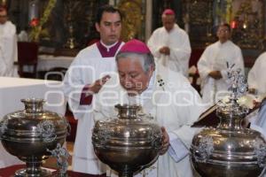 CELEBRACIÓN MISA CRISMAL. CATEDRAL DE PUEBLA