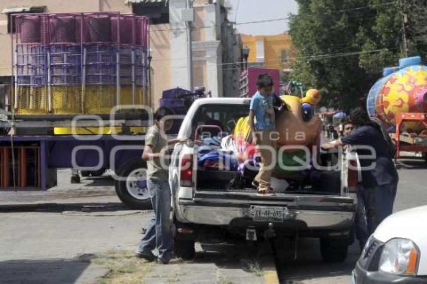 COLOCACIÓN DE PUESTOS EN EL CALVARIO
