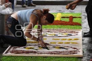 ALFOMBRA DE VIERNES SANTO. CHOLULA