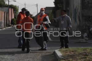 LIMPIAN LOS ALREDEDORES DE LA PIRÁMIDE DE CHOLULA
