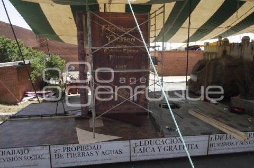 CONSTRUCCIÓN DE CARROS ALEGÓRICOS . 5 DE MAYO