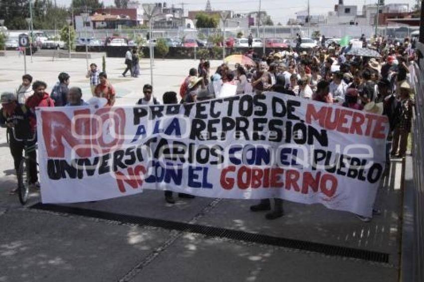 MANIFESTACIÓN ESTUDIANTES DE LA BUAP