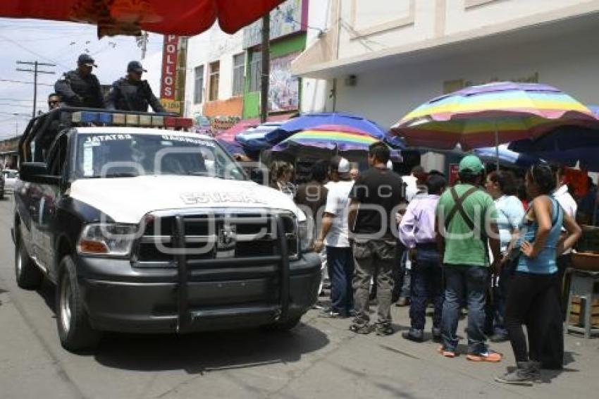 OPERATIVO CONTRA AMBULANTES. TEXMELUCAN