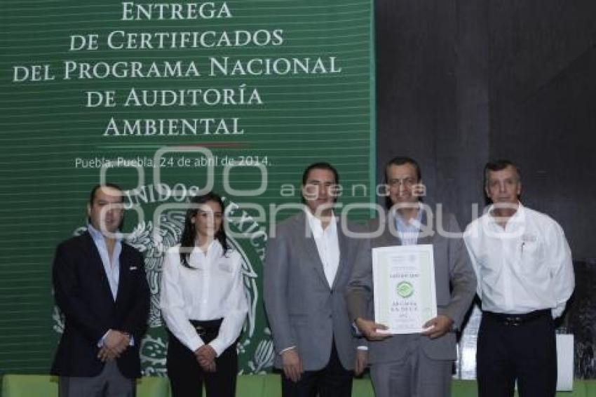 ENTREGA CERTIFICADO PROGRAMA AUDÍTORIA AMBIENTAL