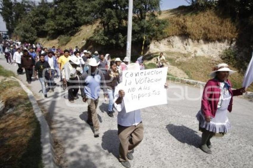 SUSPENDEN ELECCIONES CANOA