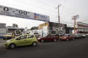 LARGAS FILAS PARA VERIFICACIÓN VEHICULAR