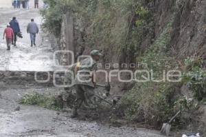 TROMBA EN HUEHUETLAN DOS MUERTOS Y DOS DESAPERECIDOS