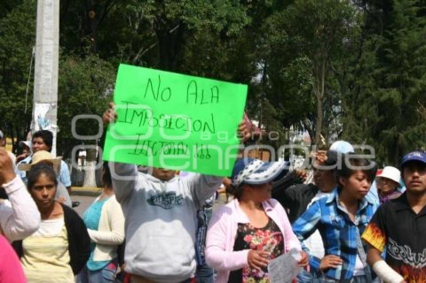 MANIFESTACIÓN EN HUEJOTZINGO