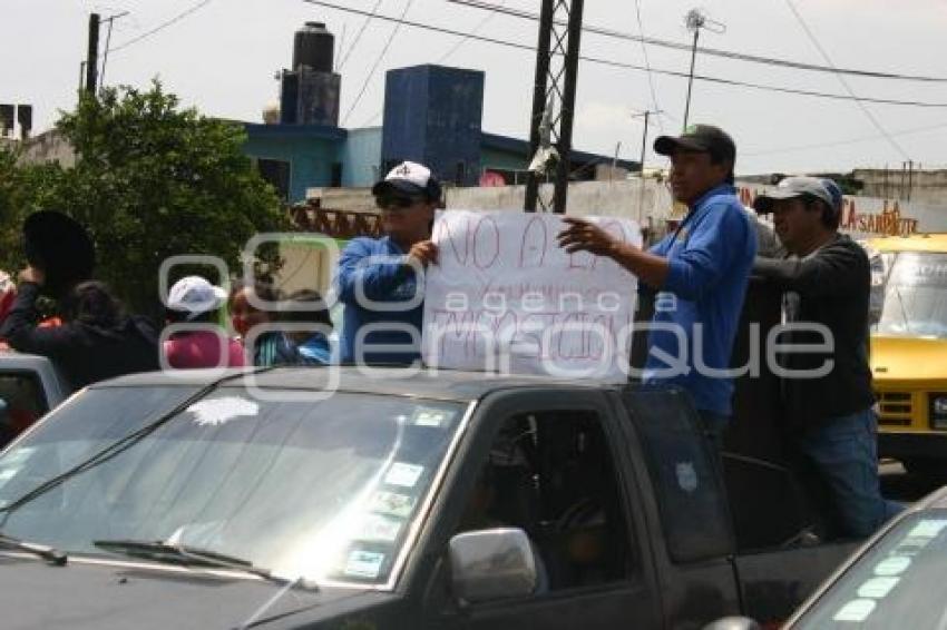 MANIFESTACIÓN EN HUEJOTZINGO