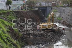 RECONSTRUYEN MUROS . RÍO ALSESECA