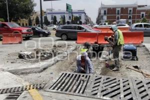 OBRA EN BULEVAR 5 DE MAYO