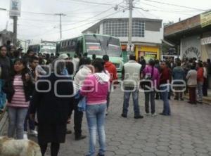 PROTESTA EN TLAHUAPAN