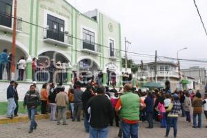 MANIFIESTAN CONTRA TRANSPORTE SANTA RITA