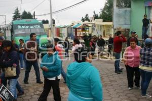 MANIFIESTAN CONTRA TRANSPORTE SANTA RITA