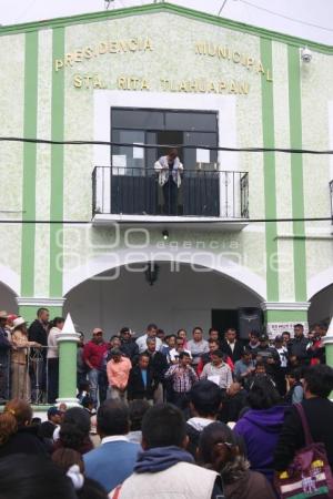 MANIFIESTAN CONTRA TRANSPORTE SANTA RITA