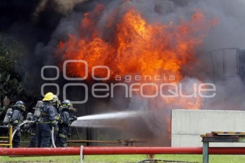 SIMULACRO INCENDIO . BASF