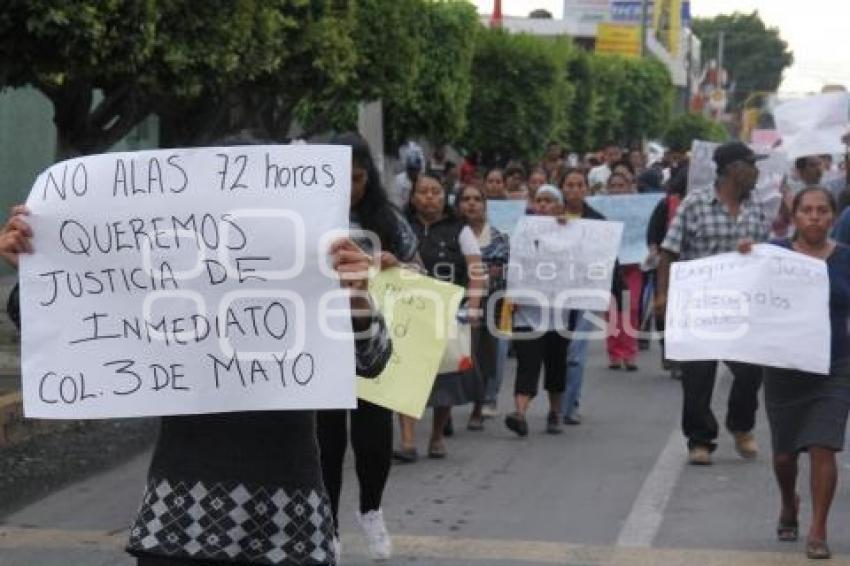 MANIFESTACIÓN HOMICIDIO . TEHUACÁN