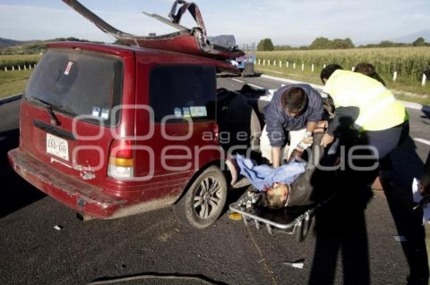 ACCIDENTE EN LA AMOZOC PEROTE