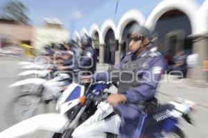 CHOLULA . MOTOCICLETAS PARA POLICÍAS