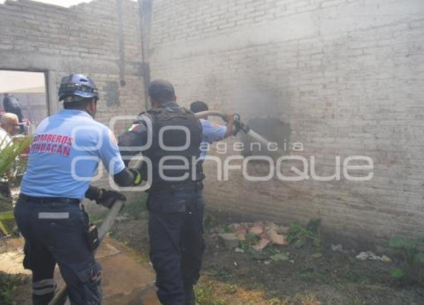 INCENDIO DE BODEGA . TEHUACÁN