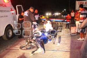 ACCIDENTE MOTOCICLISTA . TEHUACÁN