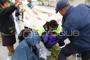 NIÑO NACE EN LA CALLE . TEHUACÁN