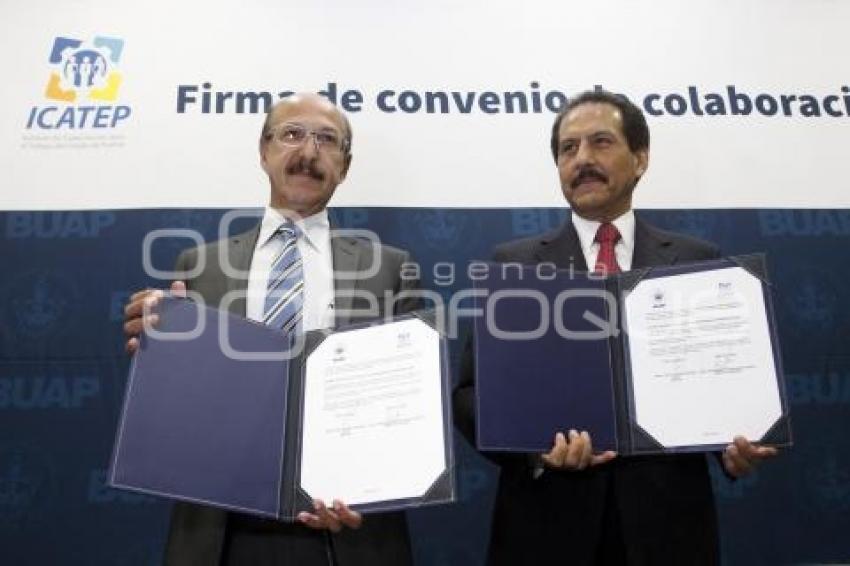 FIRMA DE CONVENIO BUAP E ICATEP