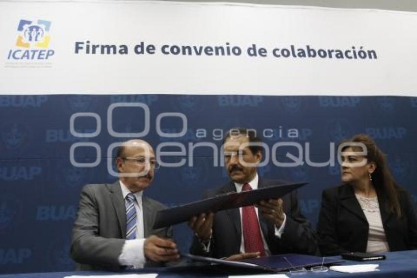 FIRMA DE CONVENIO BUAP E ICATEP