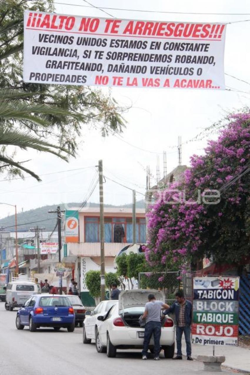 TEHUACÁN . INSEGURIDAD