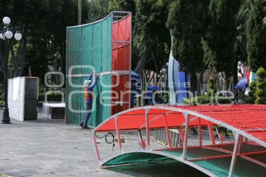 ESTRUCTURA BANDERA . ZÓCALO