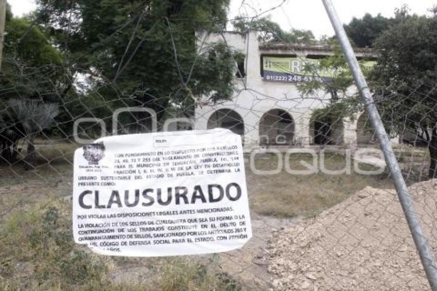 CLAUSURA TOMA DE AGUA . TEHUACÁN