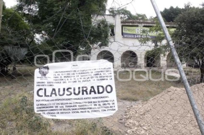 CLAUSURA TOMA DE AGUA . TEHUACÁN