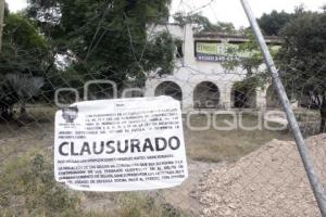 CLAUSURA TOMA DE AGUA . TEHUACÁN