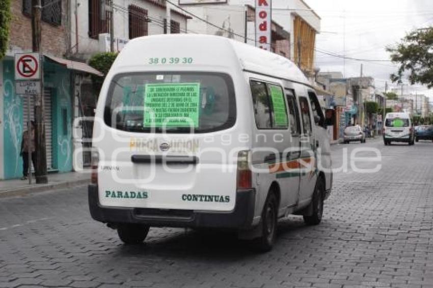 MANIFESTACIÓN TRANSPORTE PÚBLICO