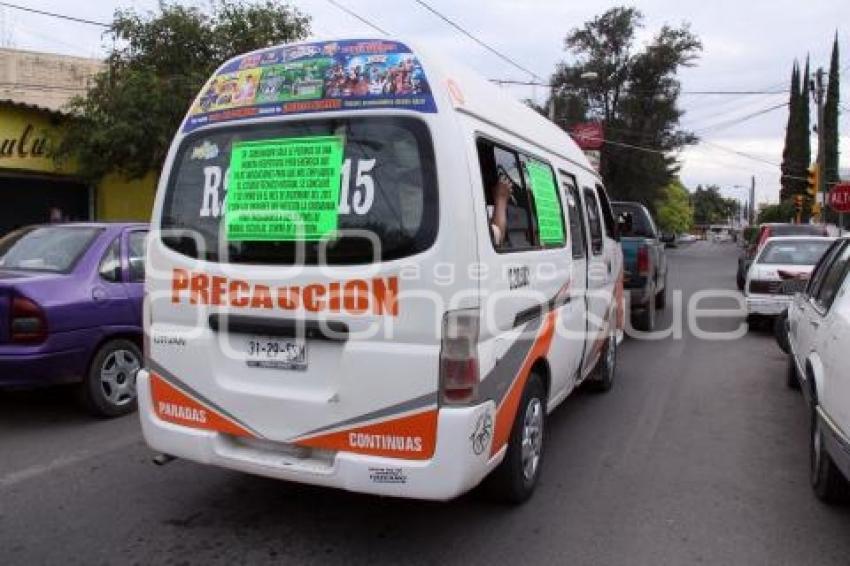 MANIFESTACIÓN TRANSPORTE PÚBLICO