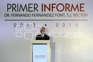 INFORME RECTOR FERNANDO FERNÁNDEZ FONT