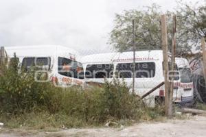 TEHUACÁN . FALTA DE TRANSPORTE