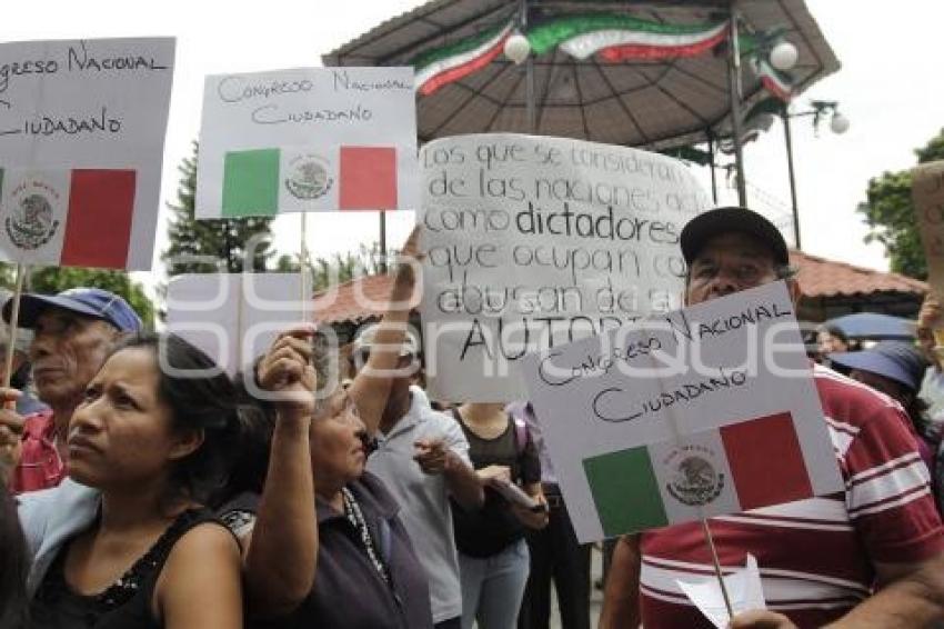 MANIFESTACIÓN . CHOLULA