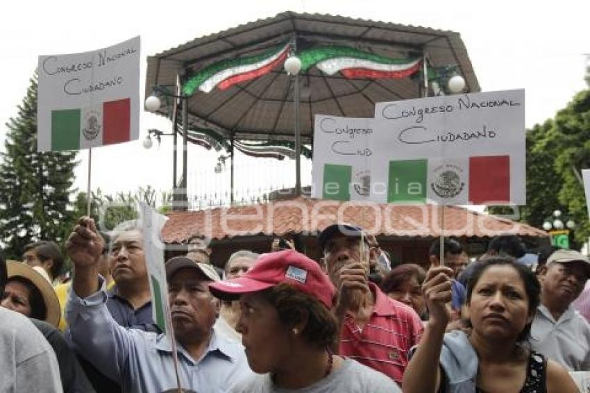 MANIFESTACIÓN . CHOLULA