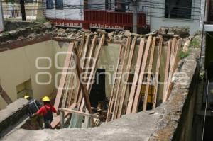 COLAPSA CASA . SAN MARTIN TEXMELUCAN