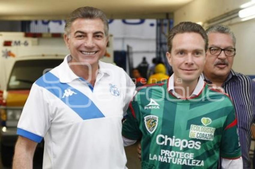 FÚTBOL . PUEBLA FC VS JAGUARES