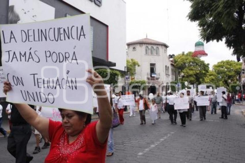 MARCHA POR LA PAZ . TEHUACÁN