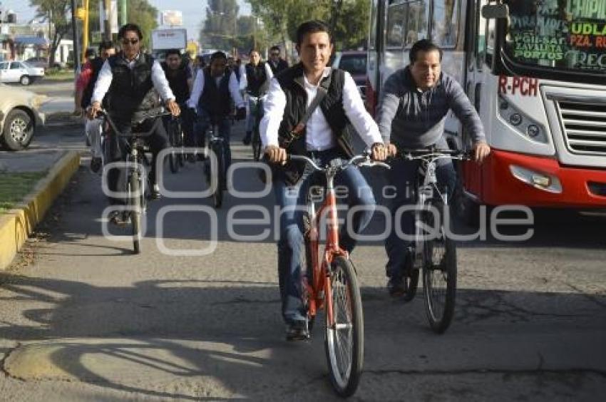 RODADA EN BICI . CHOLULA