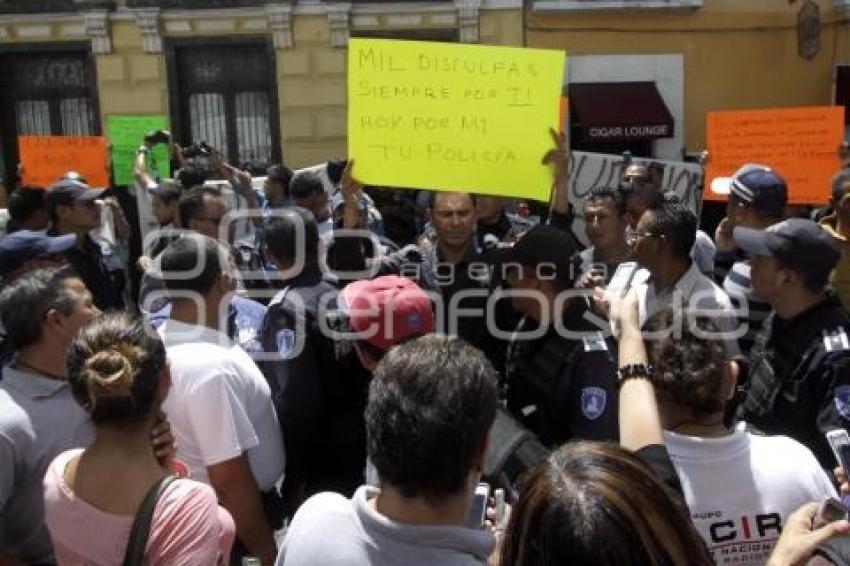 MANIFESTACIÓN POLICÍAS ESTATALES