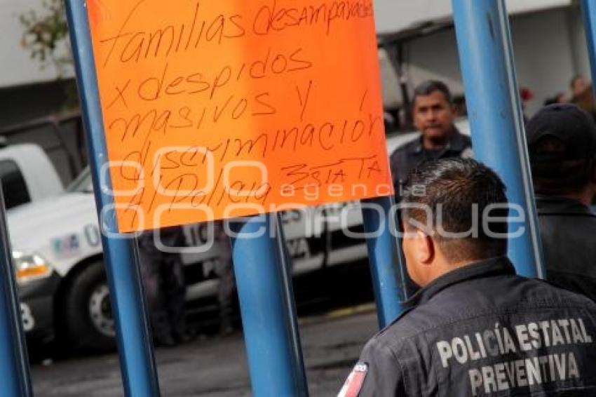 POLICÍA ESTATAL . PARO DE LABORES