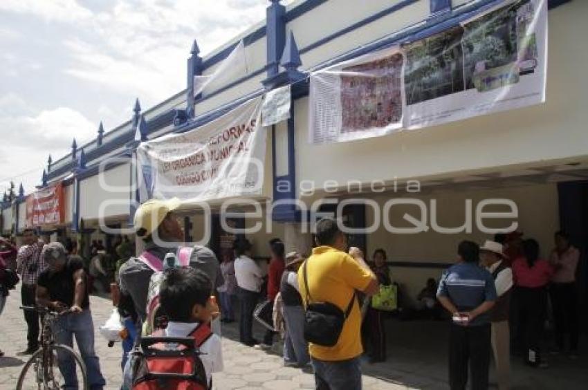 CLAUSURAN PRESIDENCIA SAN ANDRÉS CHOLULA